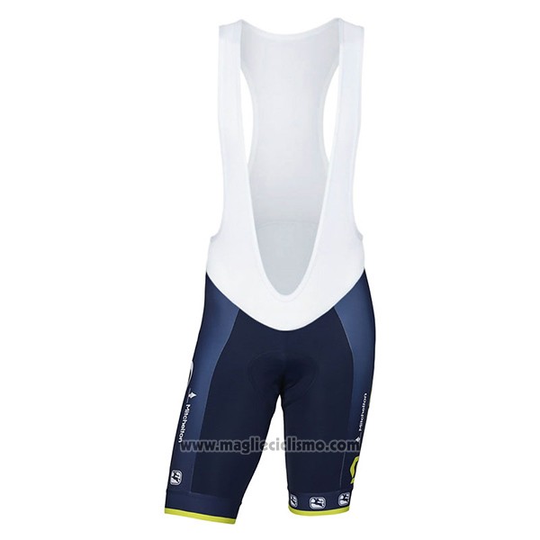 2017 Abbigliamento Ciclismo Orica Scott Blu Manica Corta e Salopette